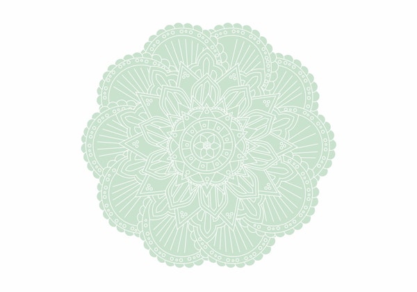 ABSTRACT GREEN MANDALA