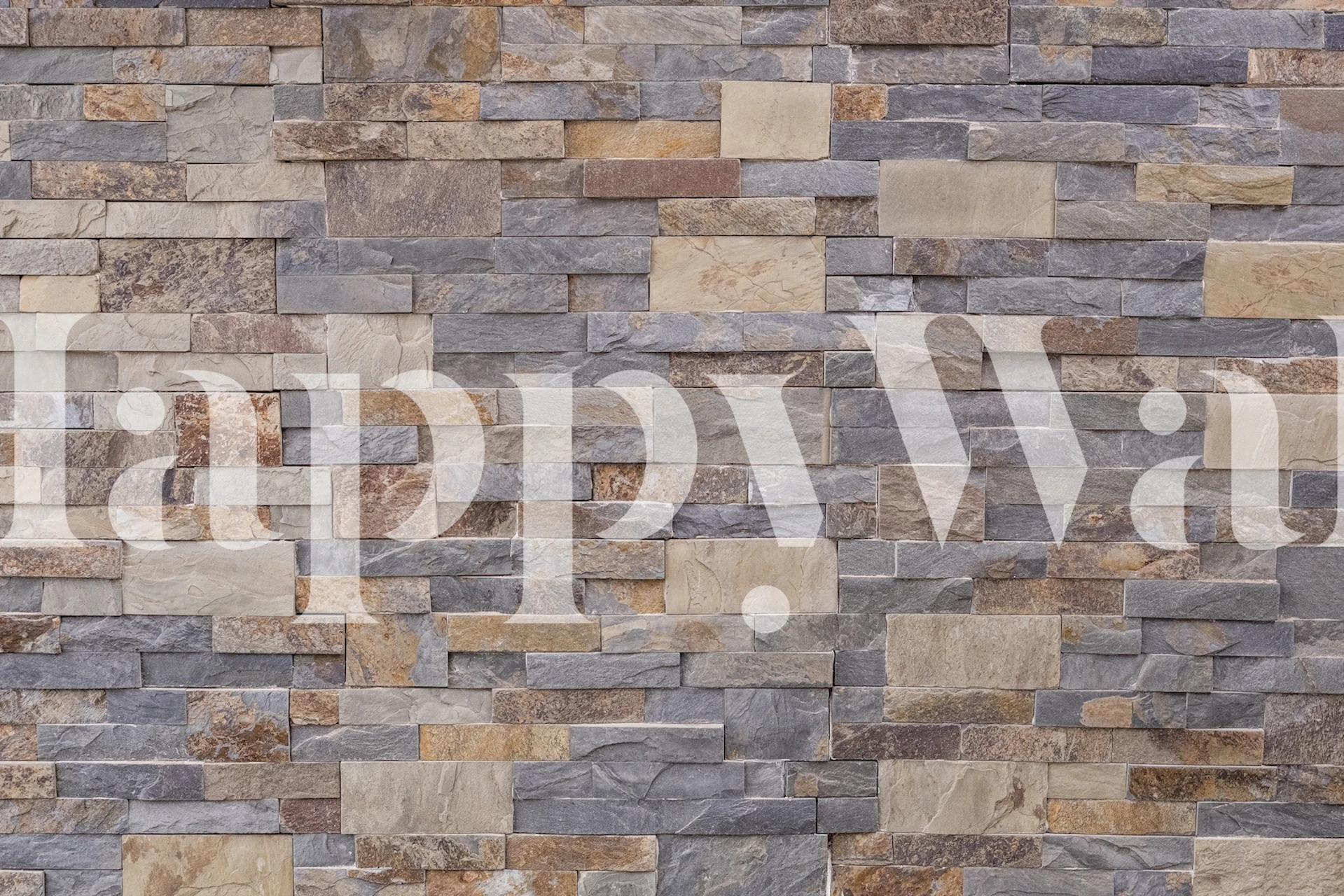 Textured wallpaper resembling natural stone