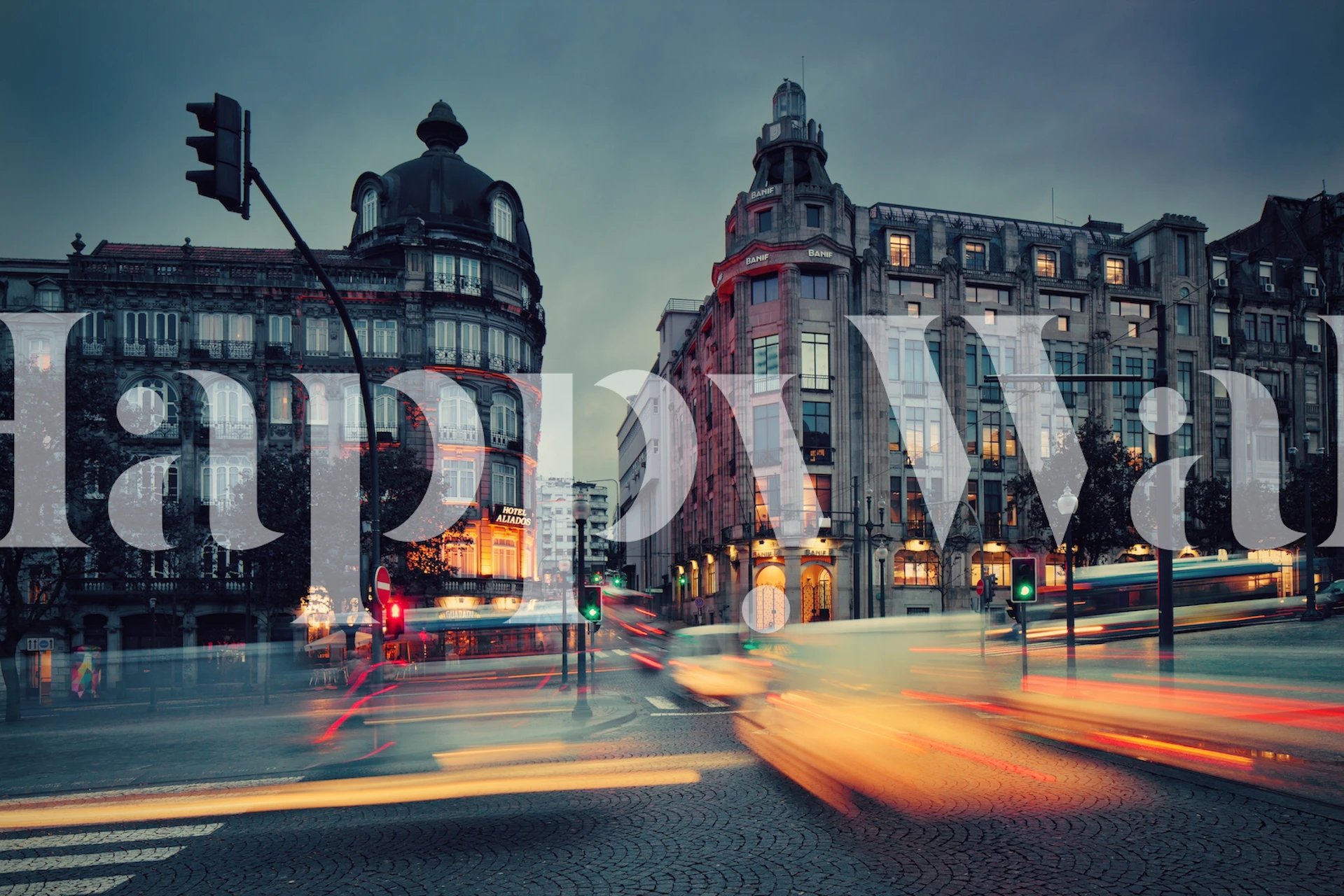 Porto-inspired wallpaper in a modern interior