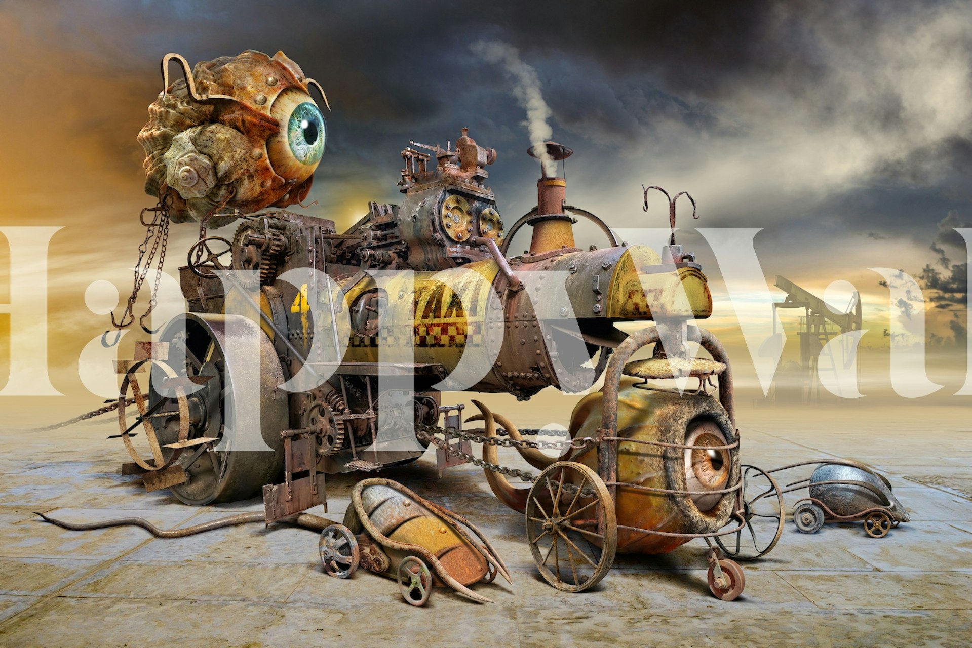 Návrh Tapety Taxi V Pokoji