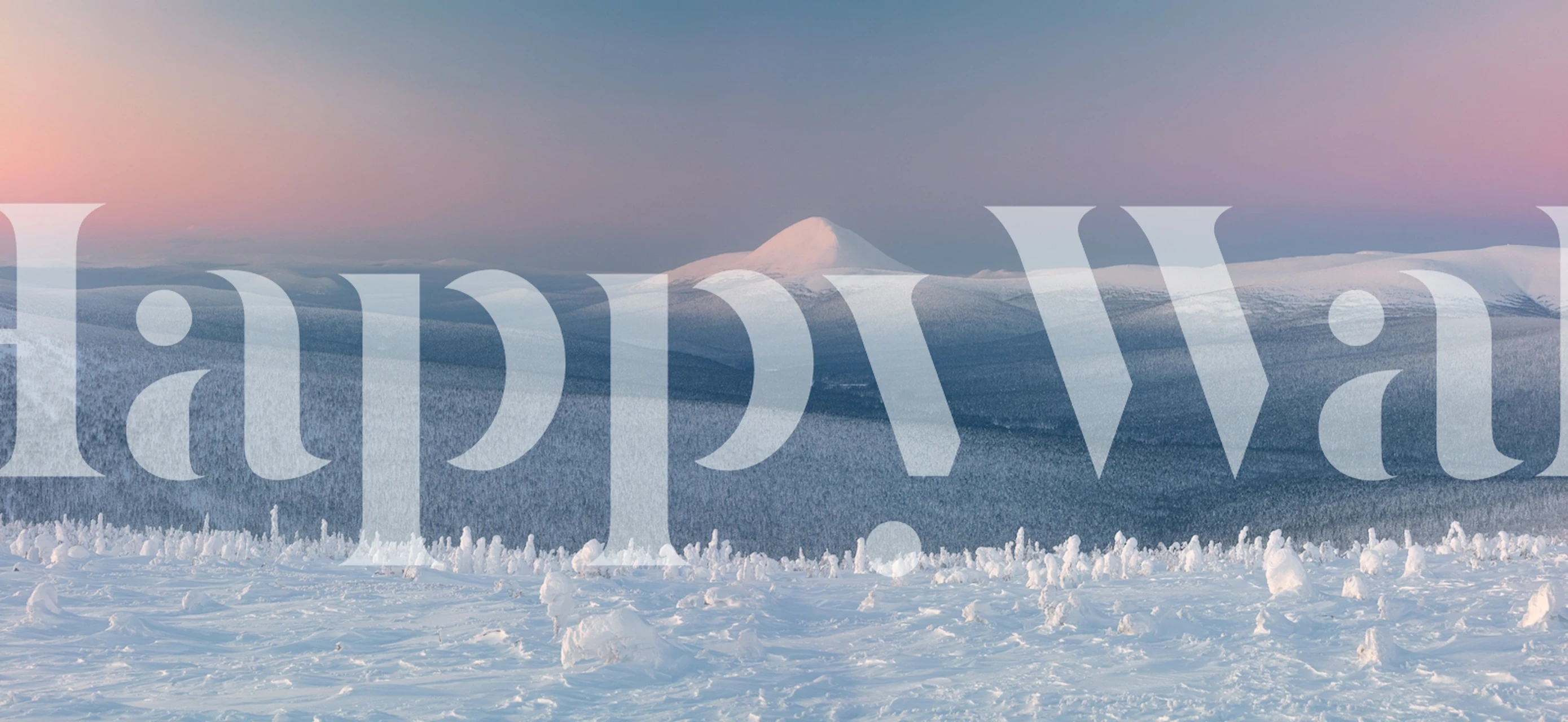 Mount Koip at sunrise wallpaper in living room