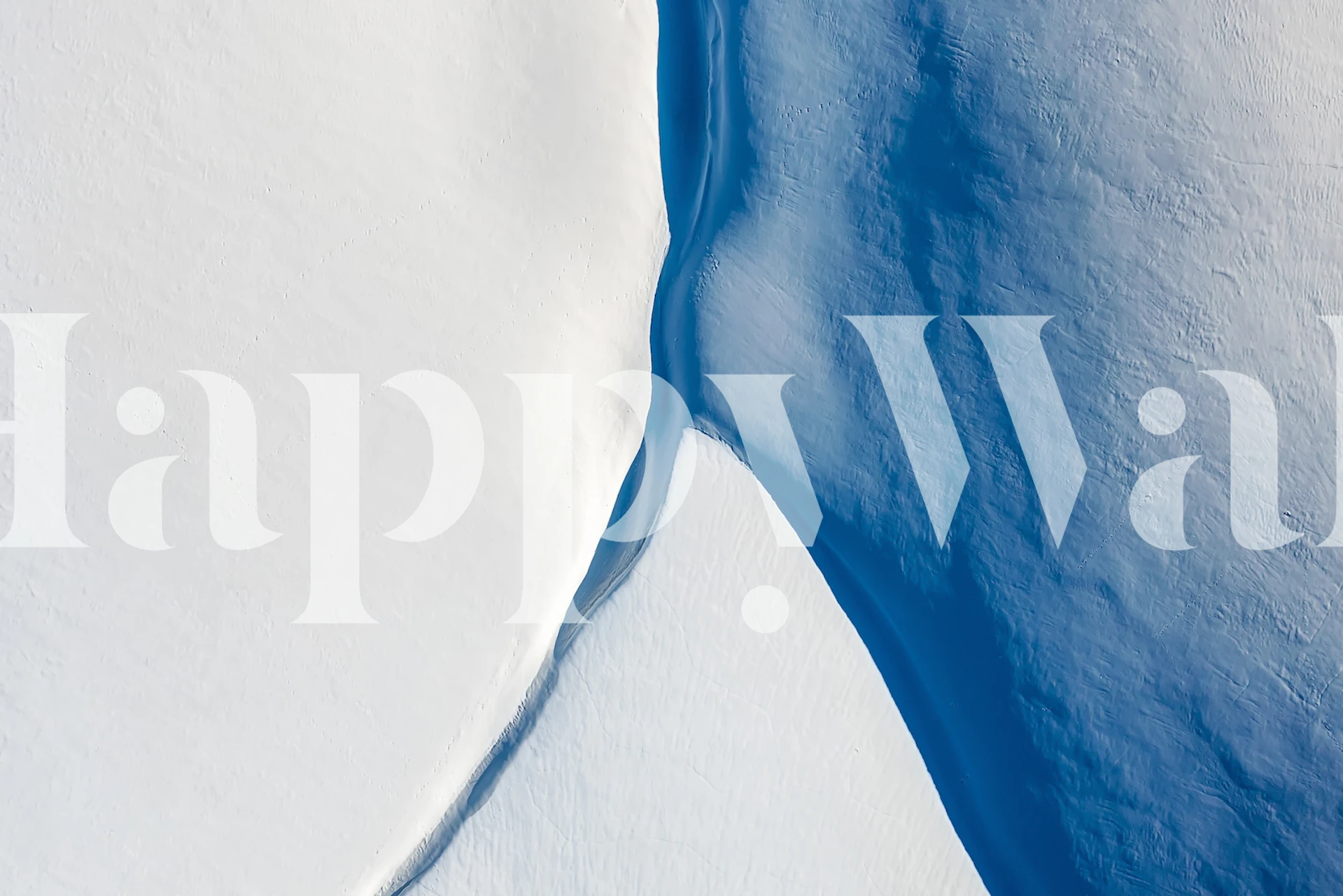 Design de papel de parede White and blue em um quarto