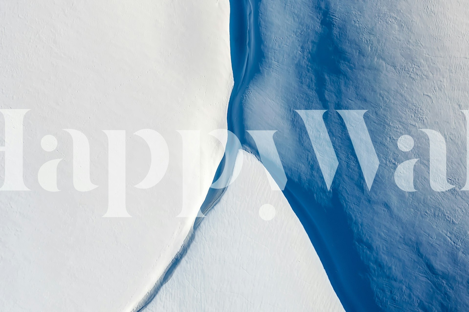 Návrh tapety White and blue v místnosti