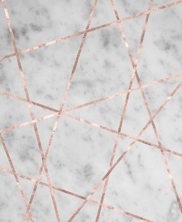 Marble Rose Gold Geo Glam 2