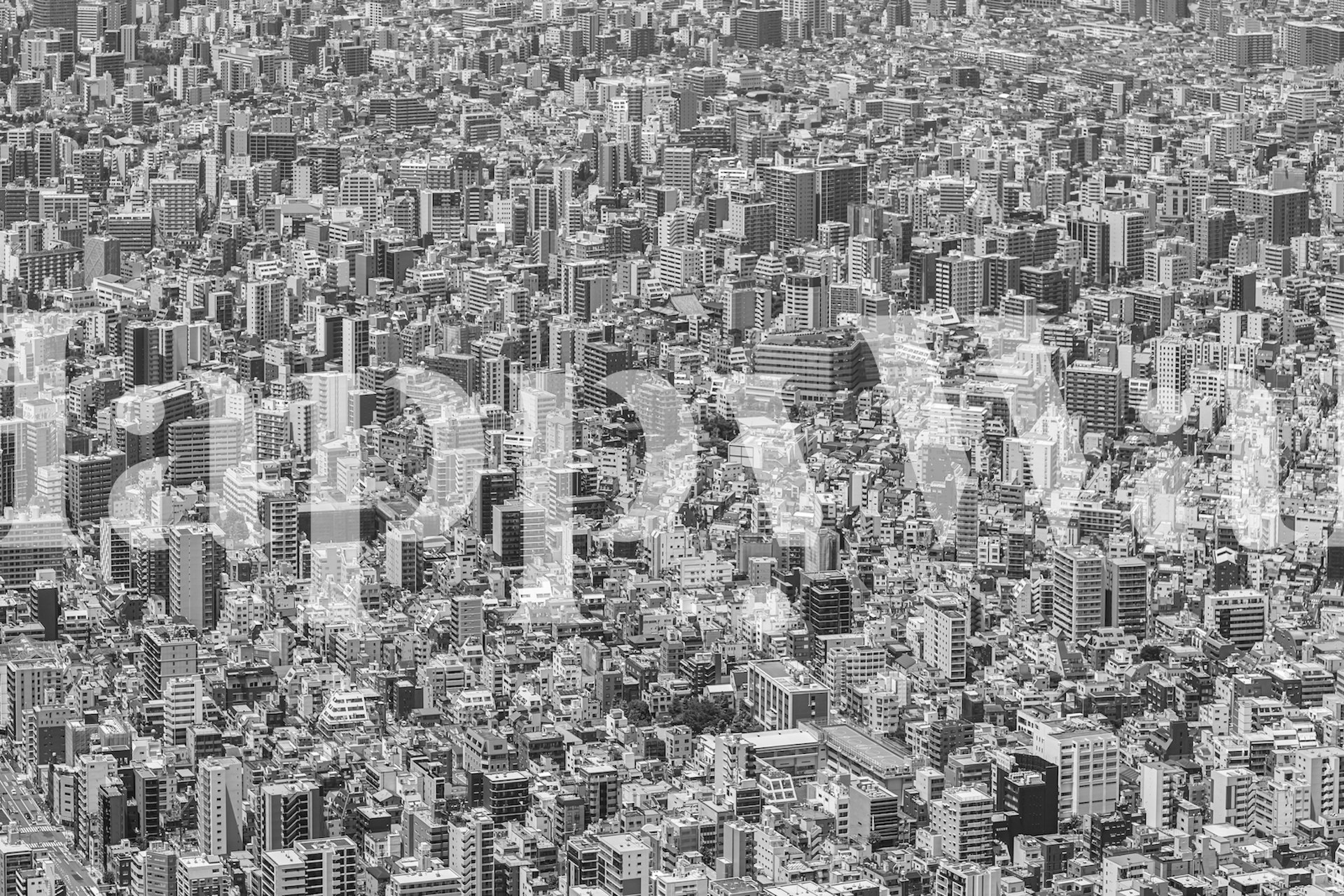 Tokyo texture wallpaper in a modern setting