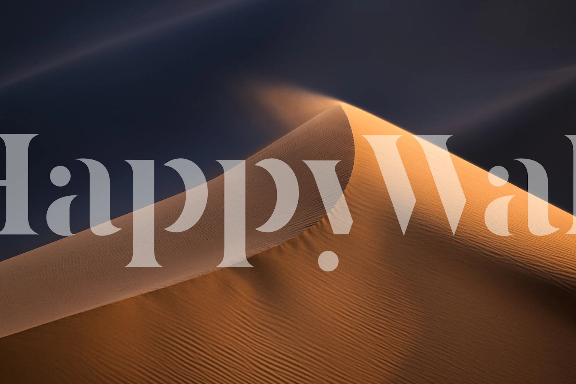 Soothing sand dune wall mural with gentle curves and warm tones