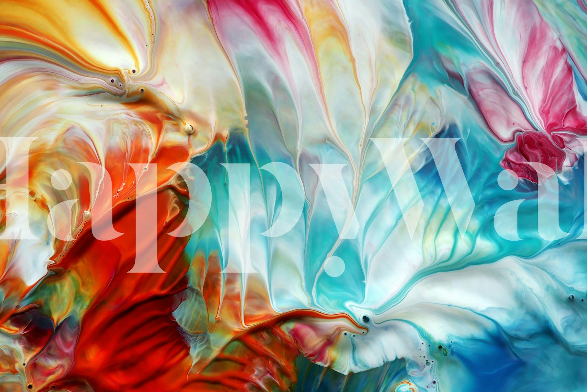 Tapeta Vibrant Seasons prikazana u sobi