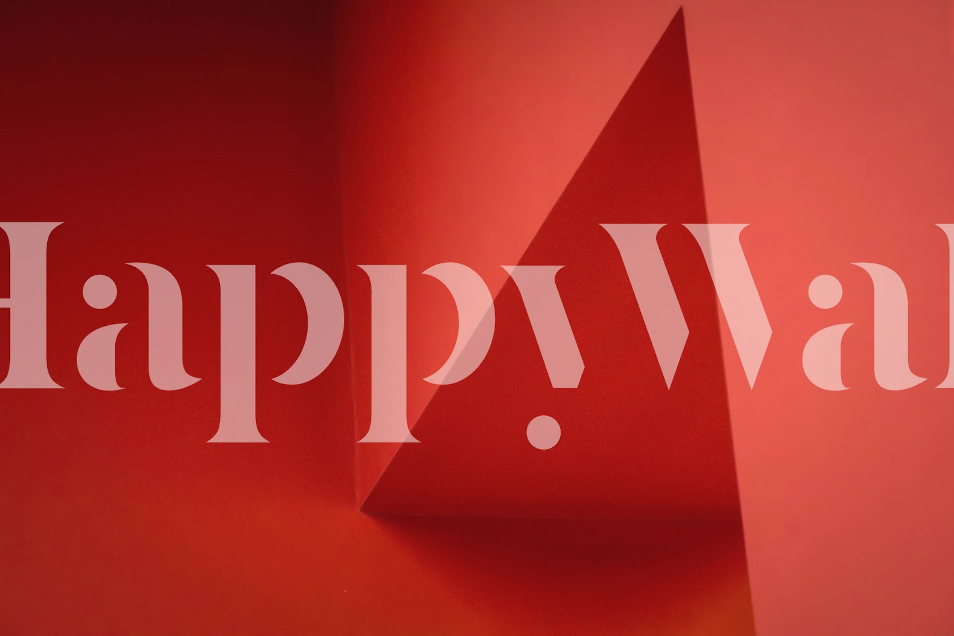 Geometric shapes in bold red tones wallpaper