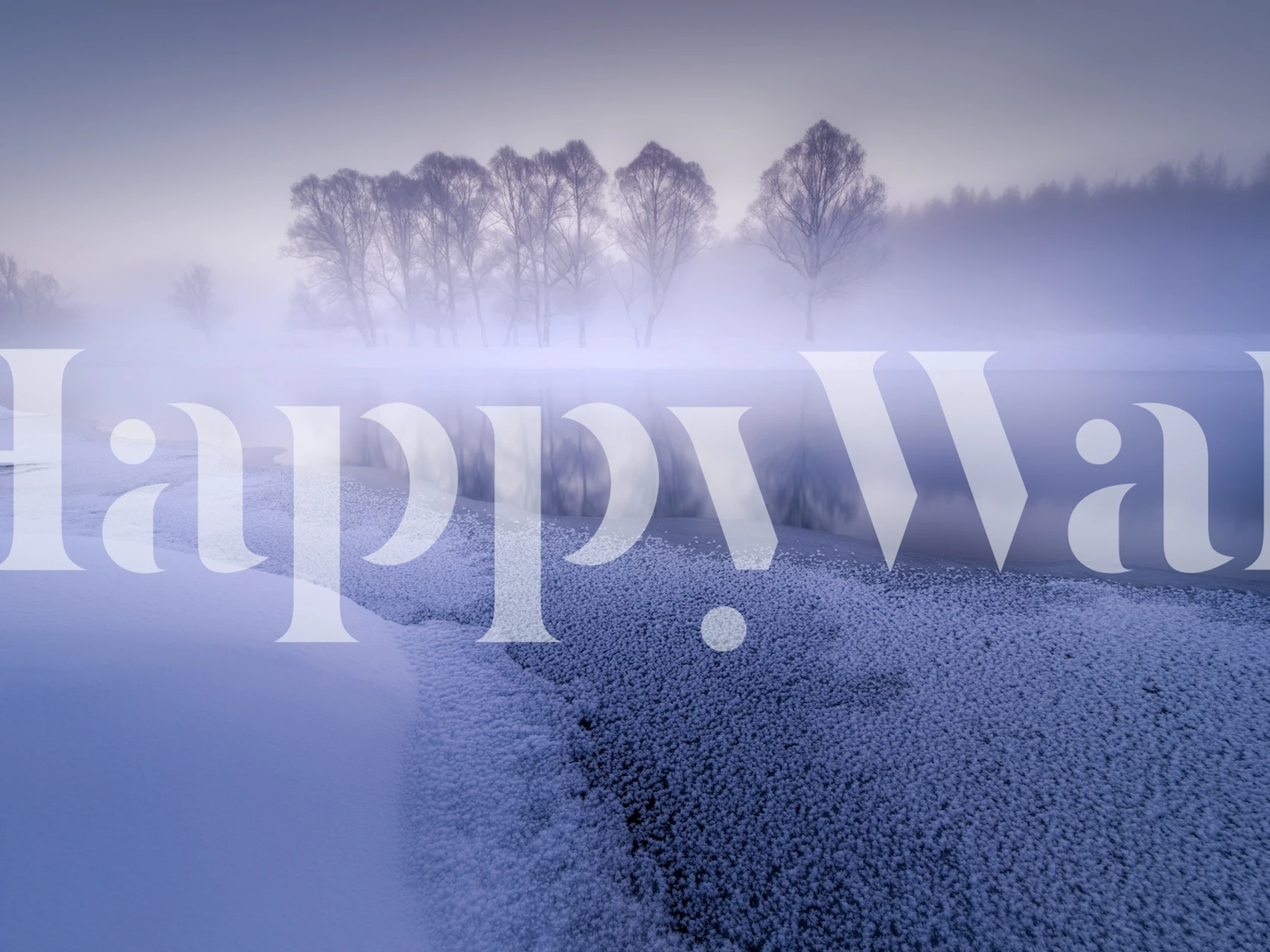 Foggy Northland-taustakuvassa rauhallisessa huoneessa