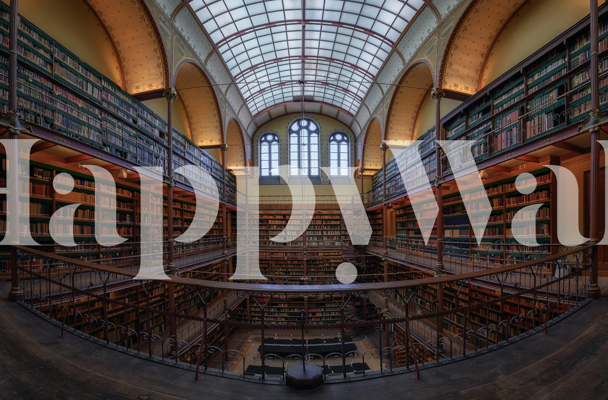 The Cuypers Library wallpaper in an interior