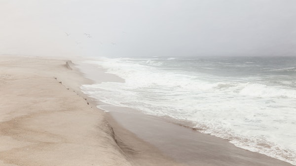 Mist over São Jacinto beach