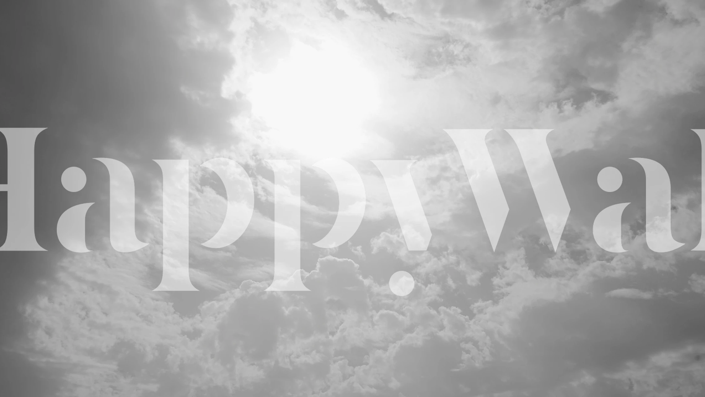 Soft Clouds Monochrome papier peint dans une pièce