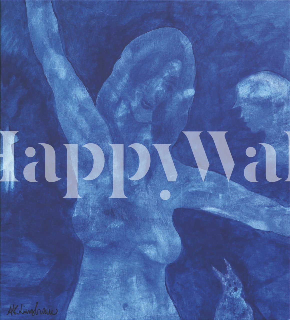 Blue Dusk Tapete in einem modernen Raum