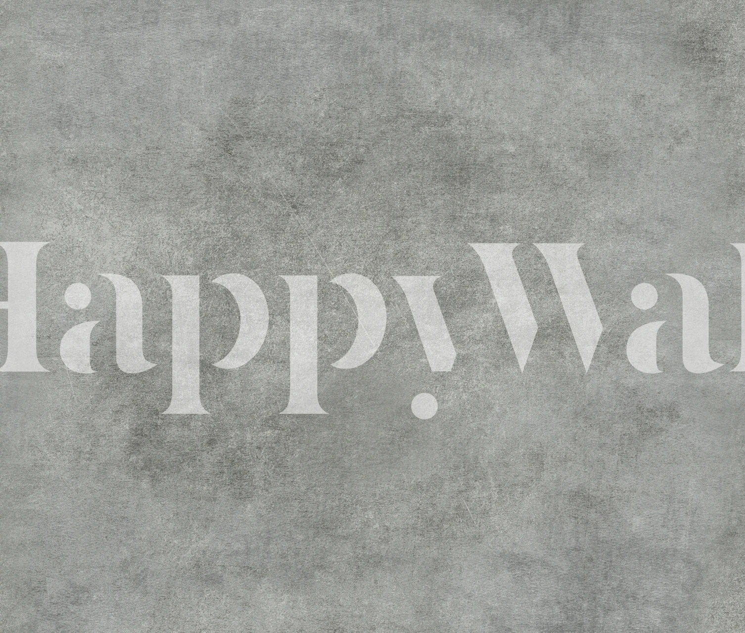 Carta da parati Grey Concrete Wall in una stanza