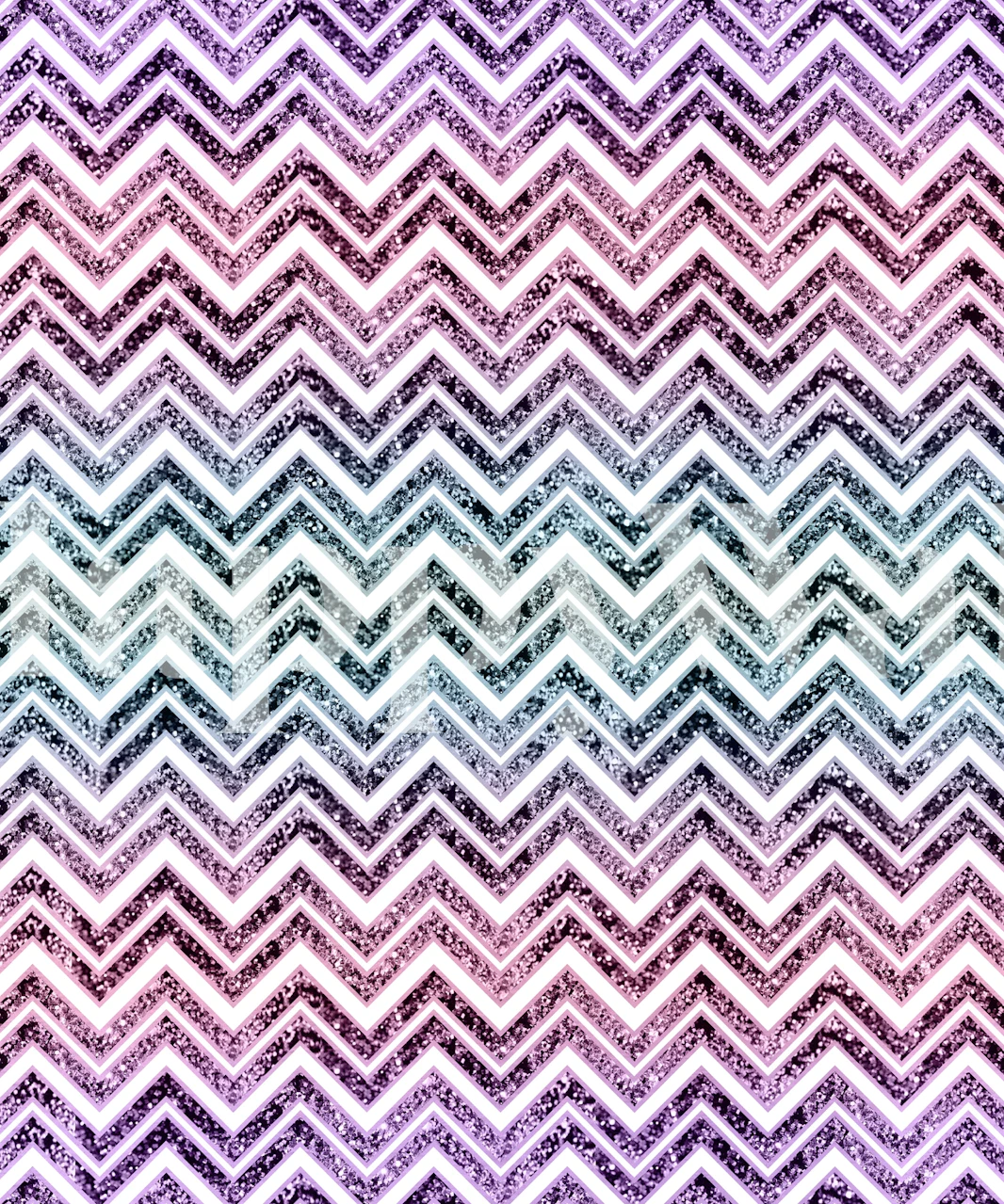 Princess Glitter Chevron wallpaper in a room