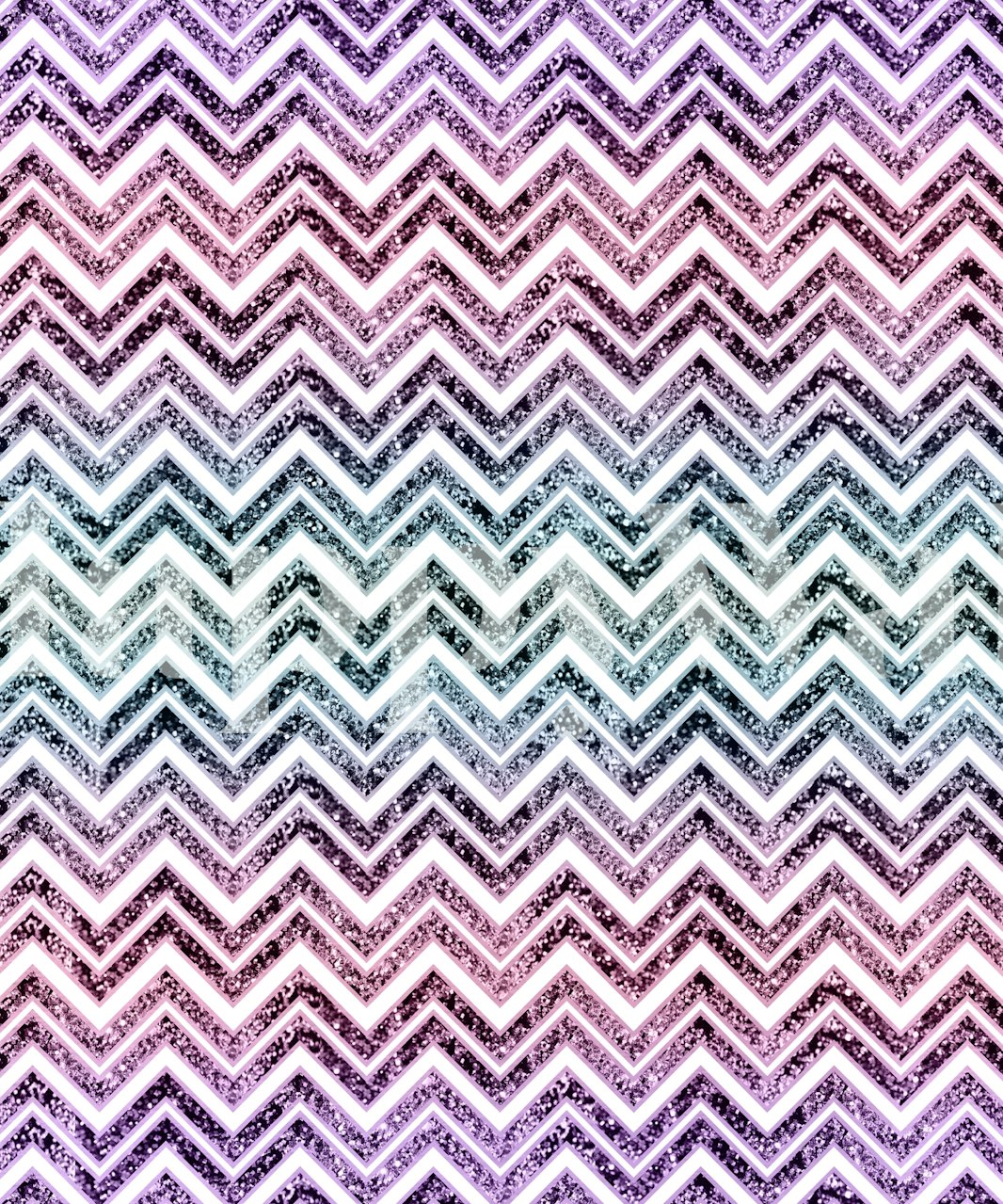 Princess Glitter Chevron wallpaper in a room