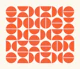 Bauhaus Pattern Orange