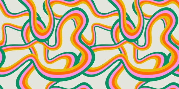 Retro rainbow stripes