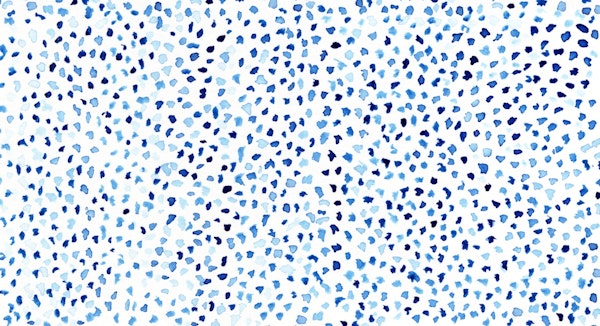 Watercolor Blue Dalmatian