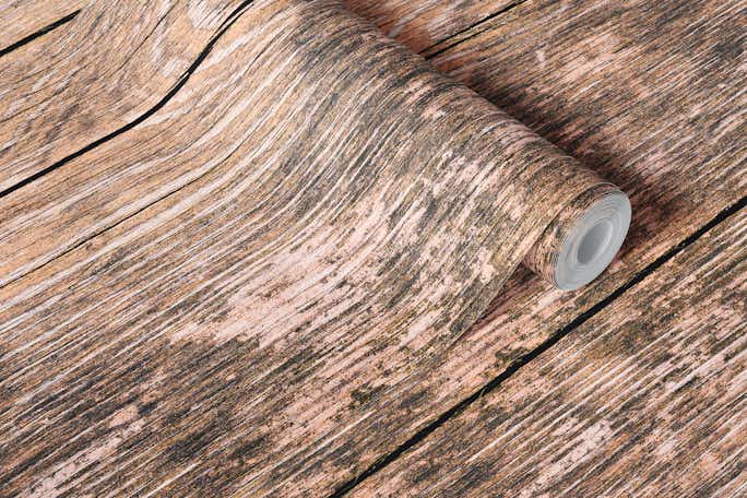 Rustic wood plankswallpaper roll