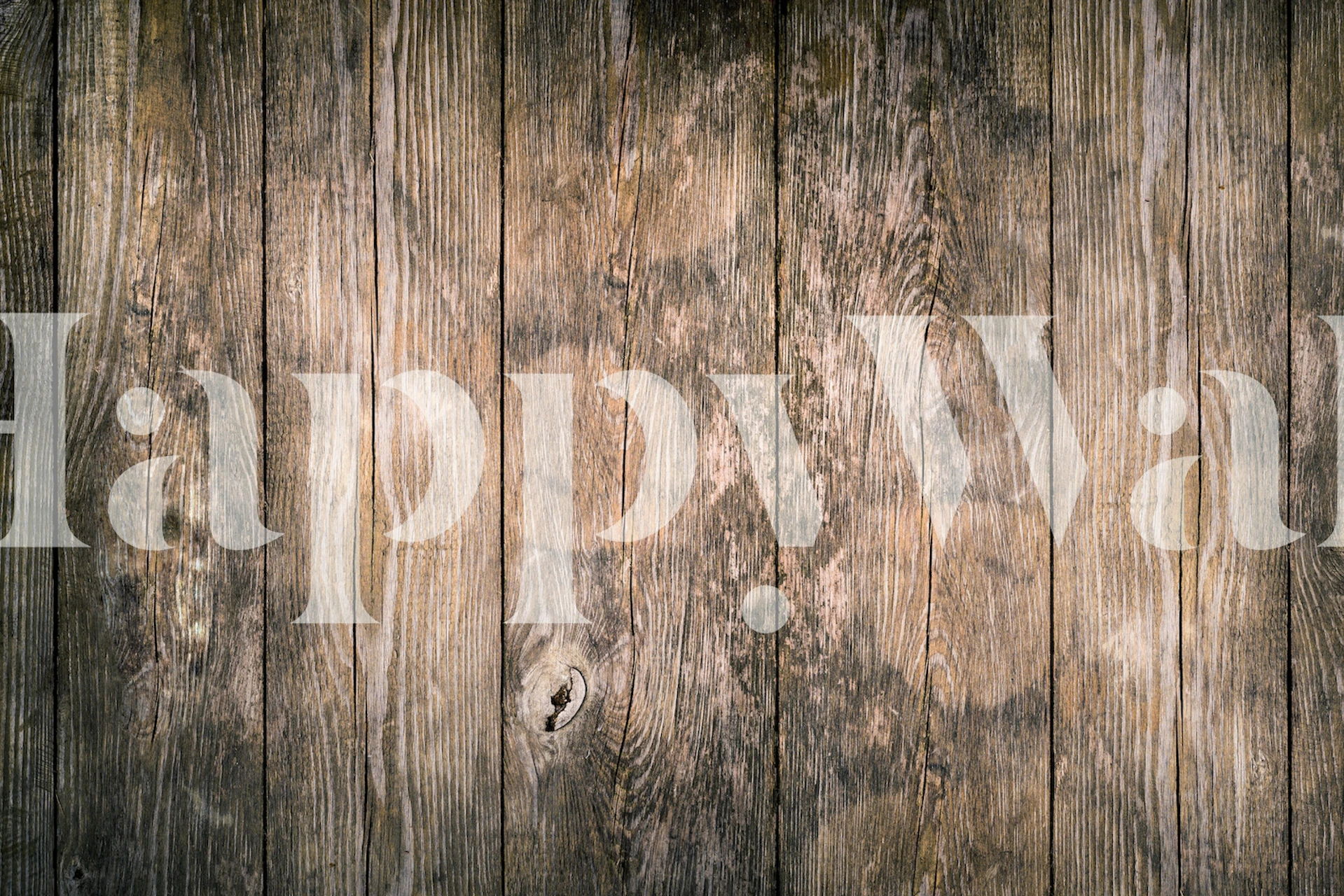 Rustic wood planks wallpaper design