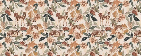 Deer in the autumn nature