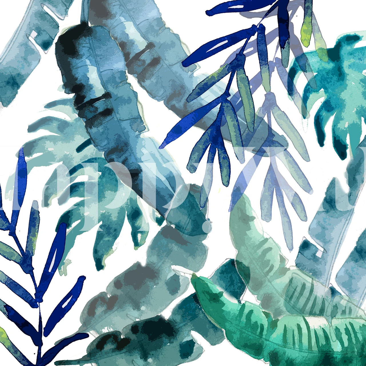 Tapeta Tropical Mix w pokoju