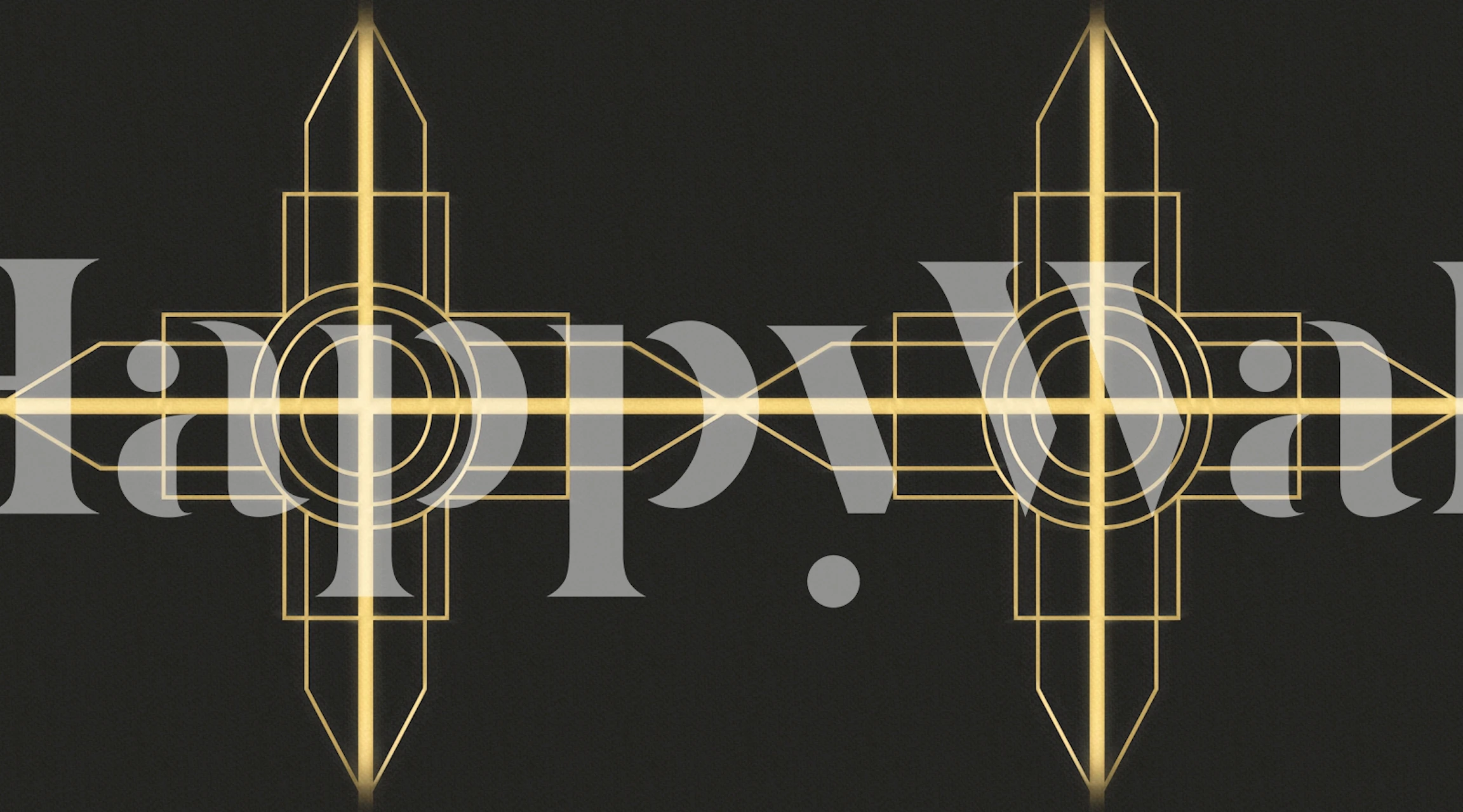 Art Deco Party tapetdesign i et rum