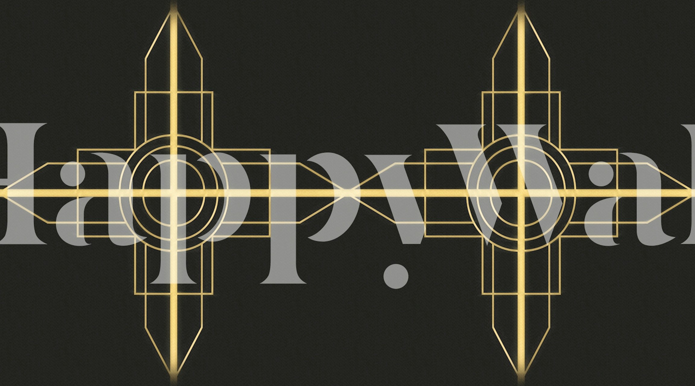 Wzór tapety Art Deco Party w pomieszczeniu