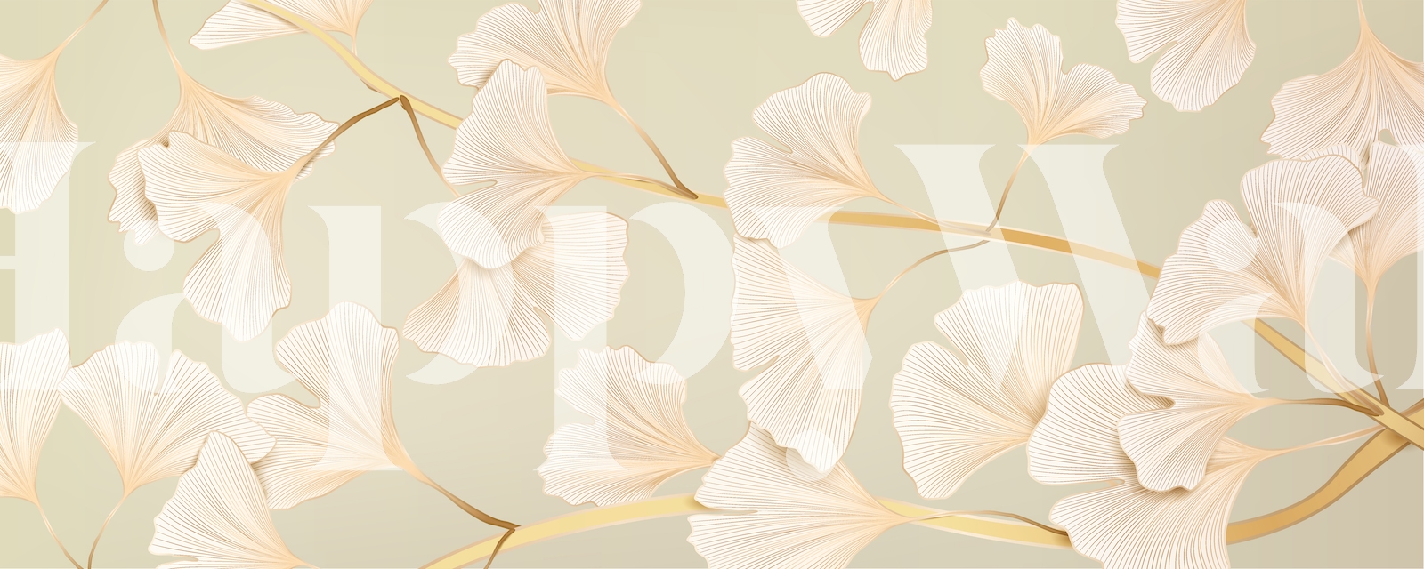 Luxury Gingko Wallpaper Buy Online at Happywall