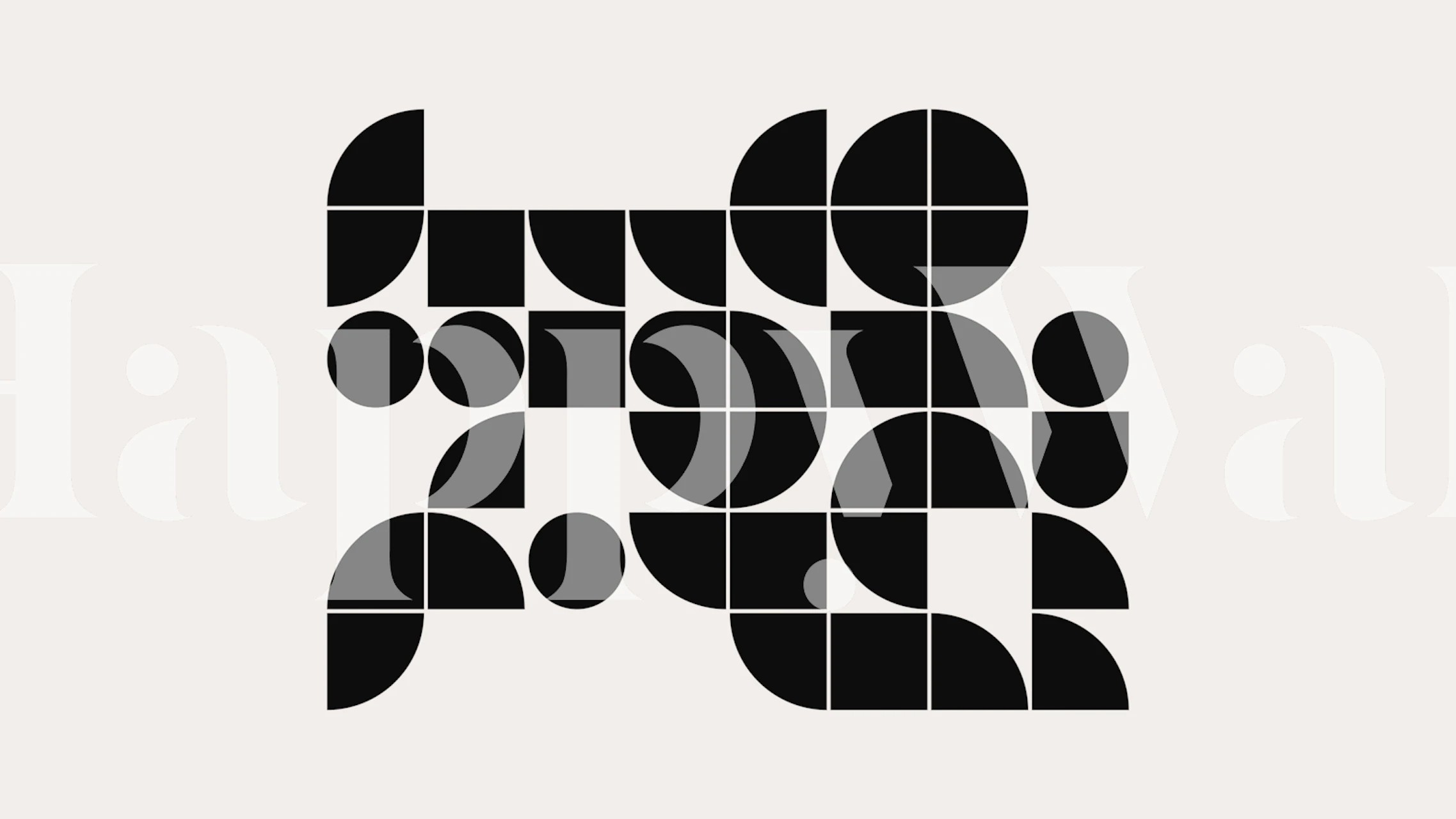 Mid century geometrical wallpaper in a room