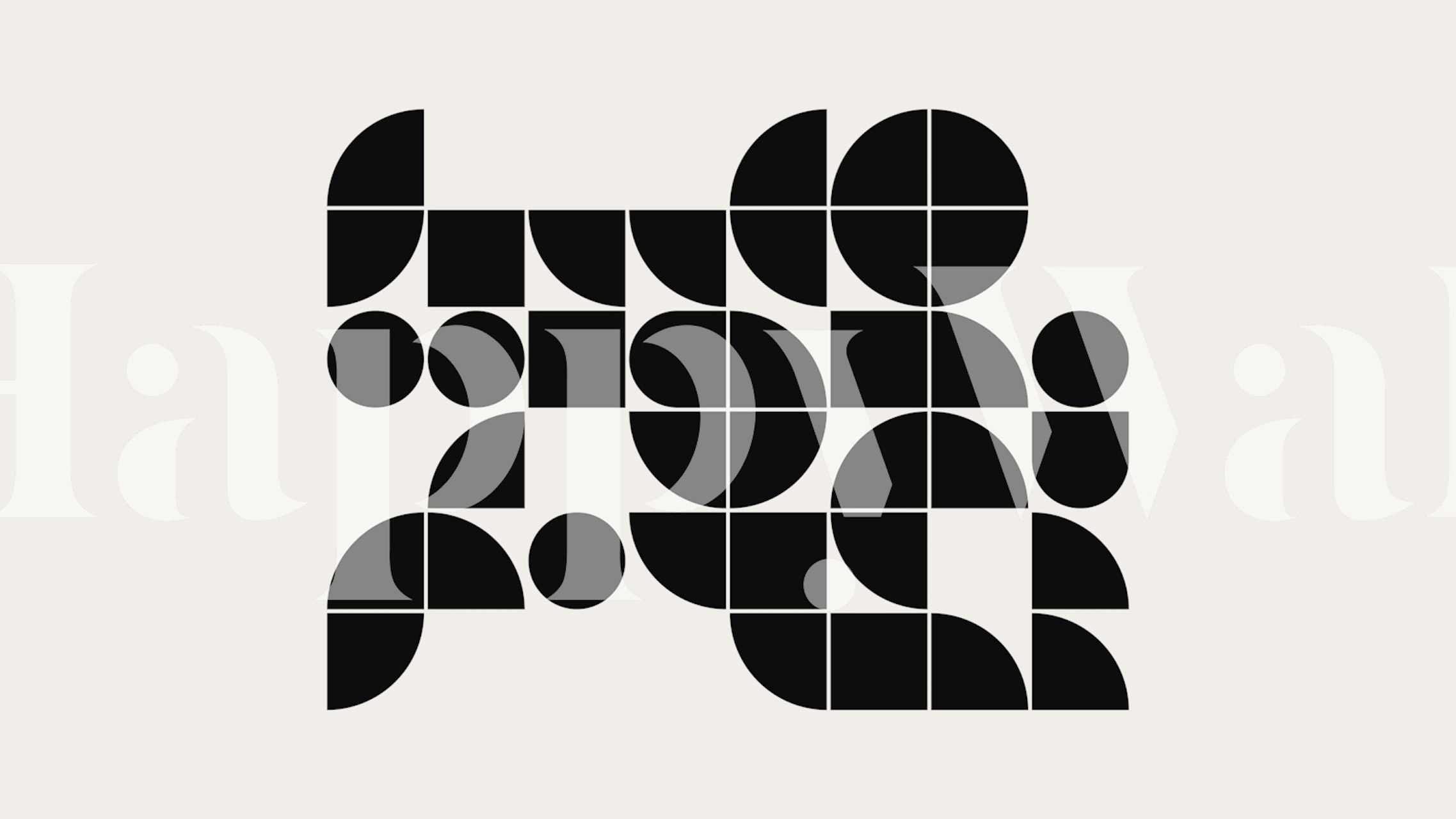 Tapeta Mid Century Geometrical v místnosti