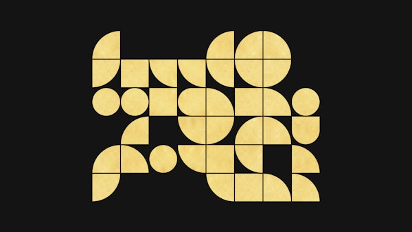 Gold Geo Circles