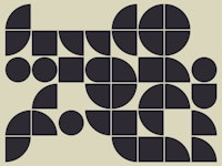 Tan Black Bauhaus tapete