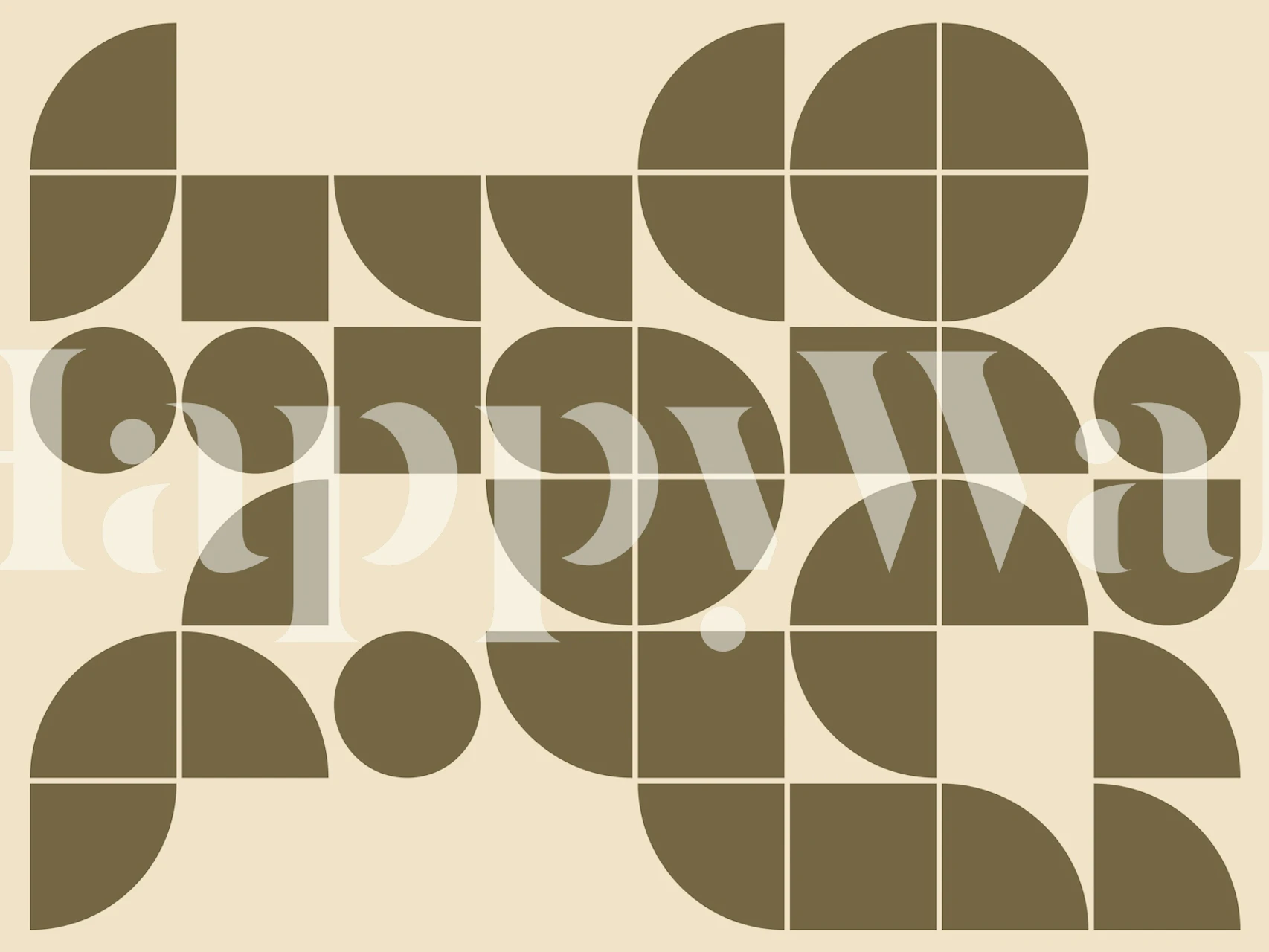 Design di carta da parati Balanced Bauhaus