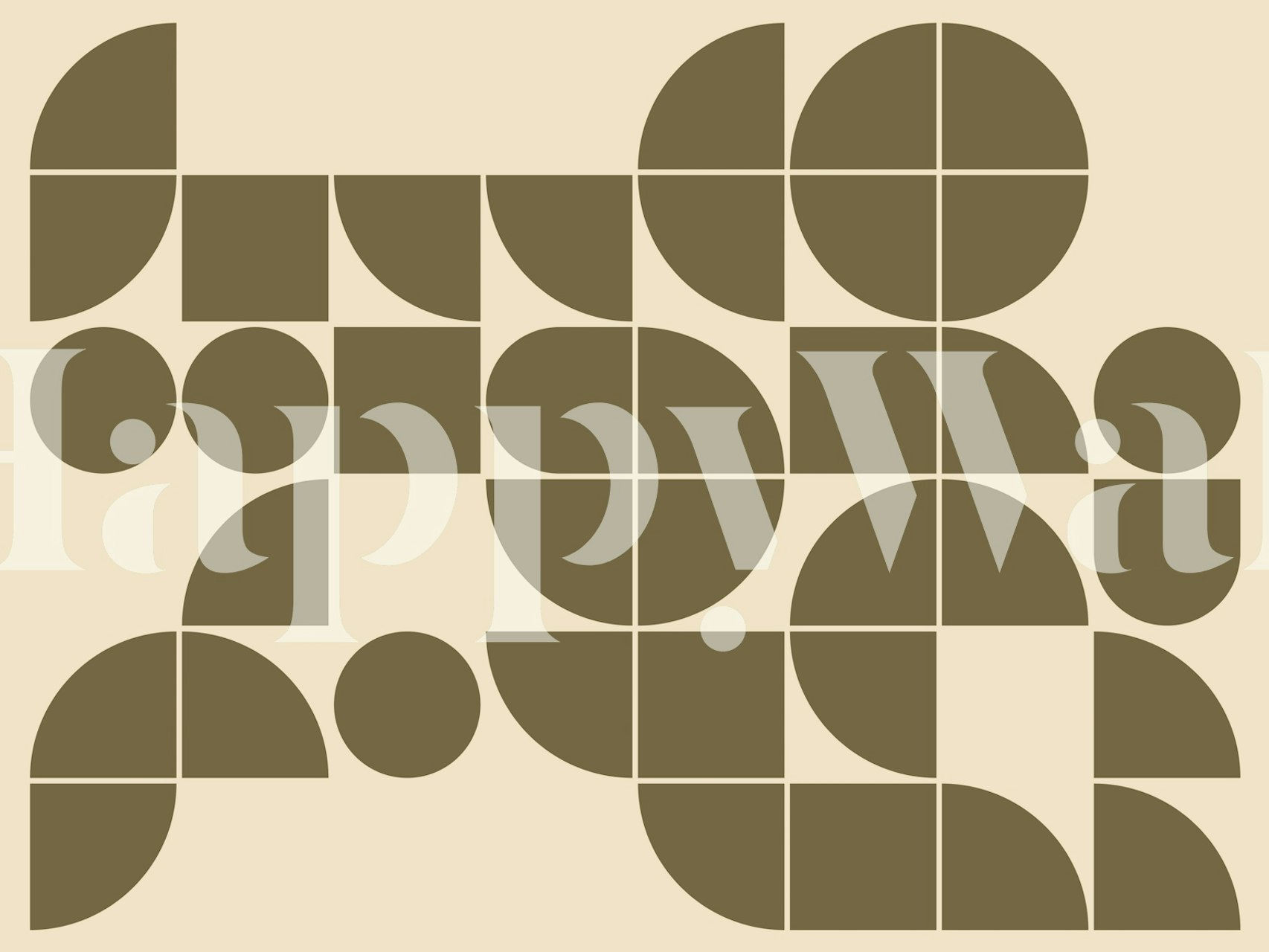 Balanced Bauhaus behangontwerp