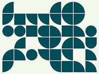 Mid Century Geo Circles tapete