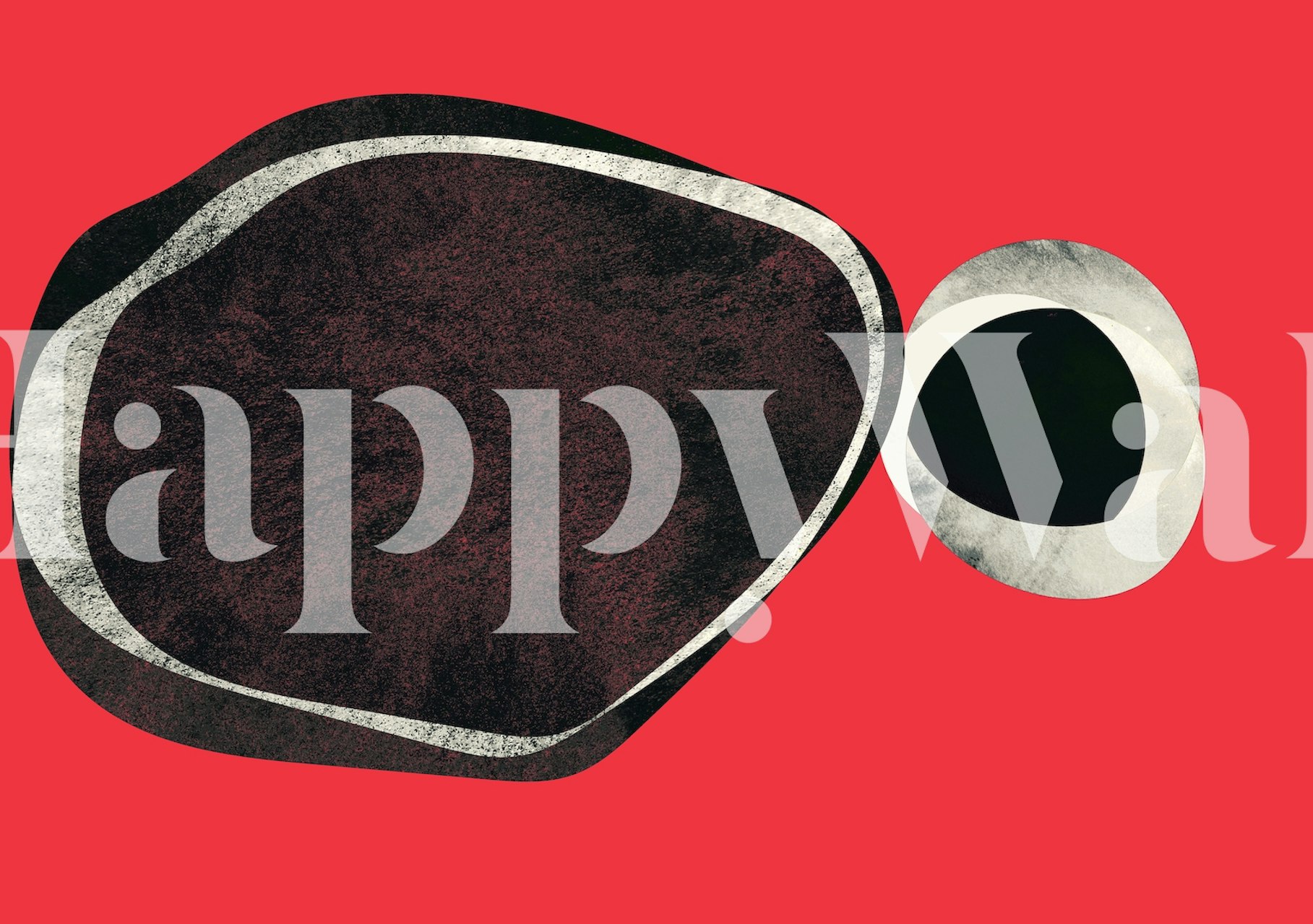 Carta da parati astratta giapponese in una stanza stile