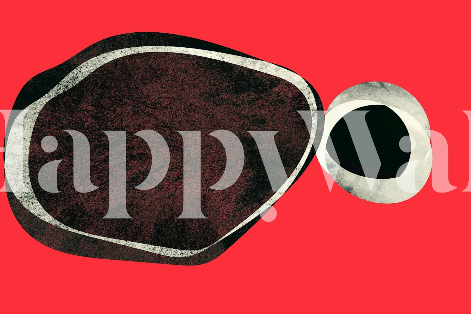 Japanese Abstract wallpaper in a styled room