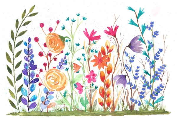 Watercolor Garden 2