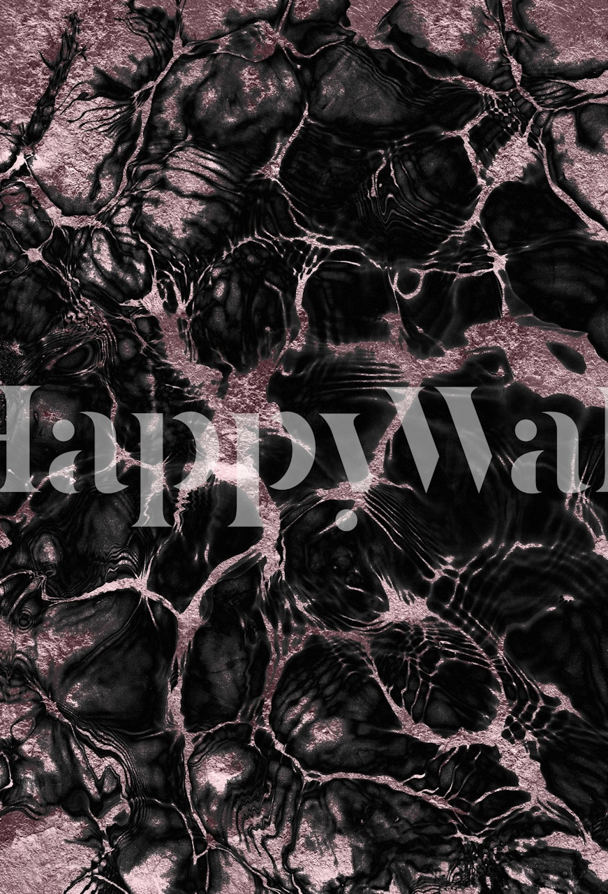 Mauve and black abstract pattern wallpaper