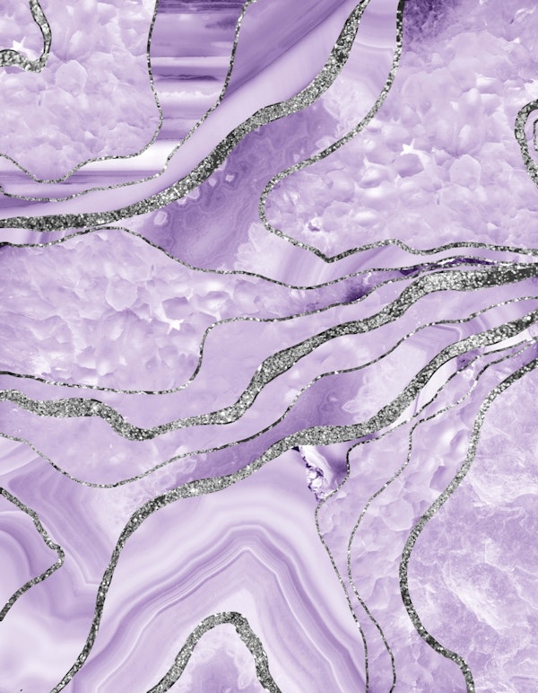 Lavender Agate Glitter 1