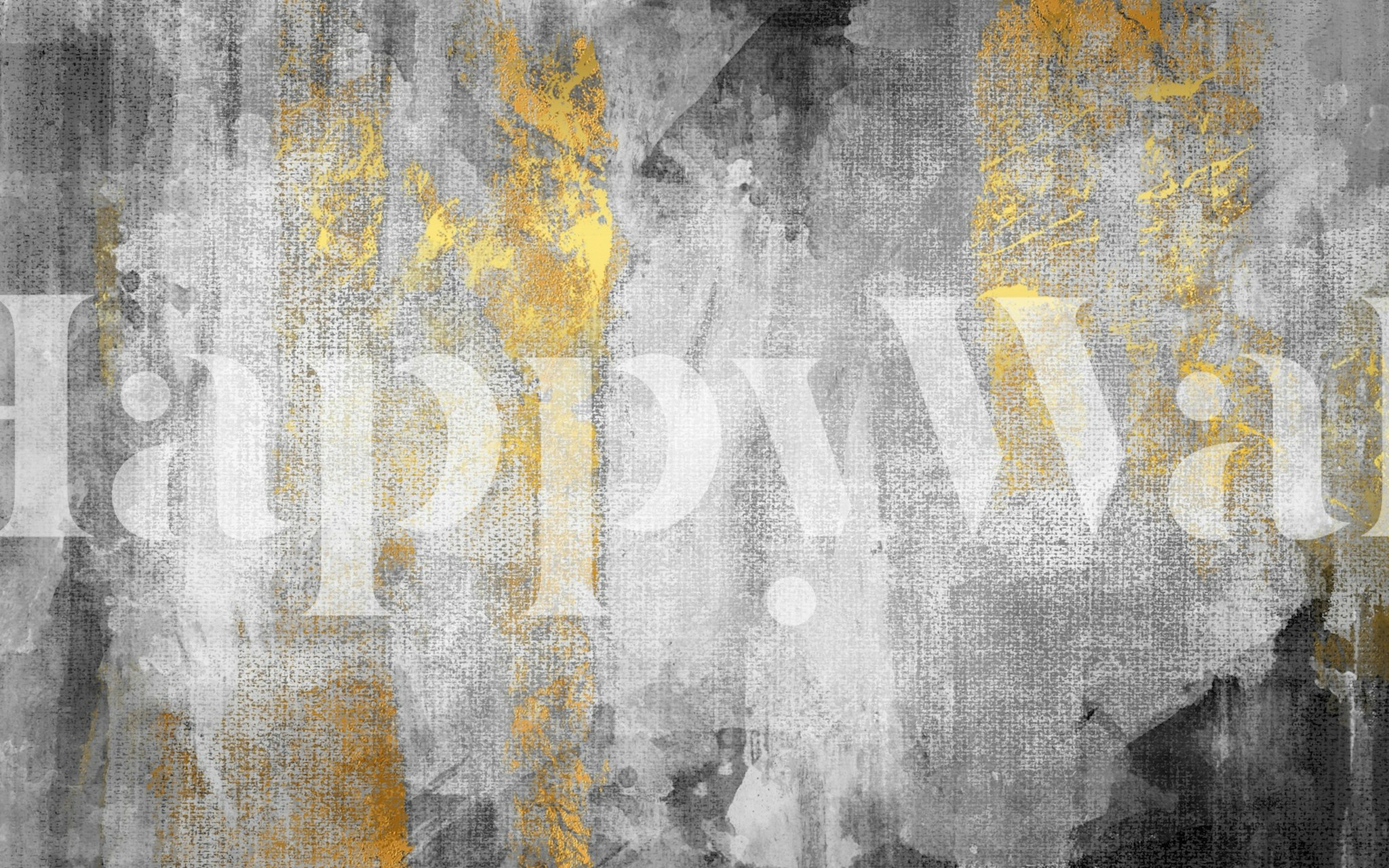 Grunge wall painting wallpaper design in a room