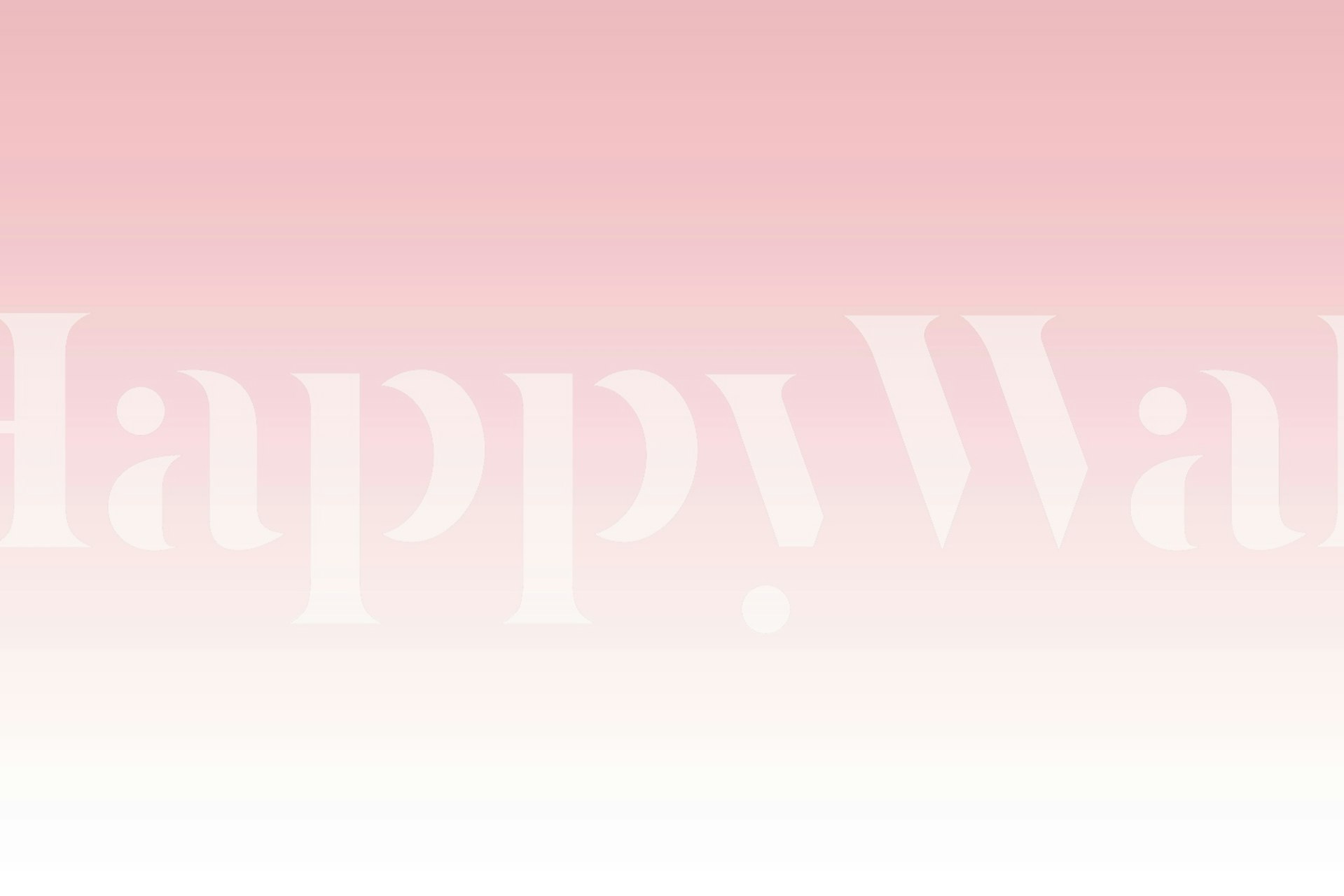 Pastel pink ombre wallpaper displayed in a room