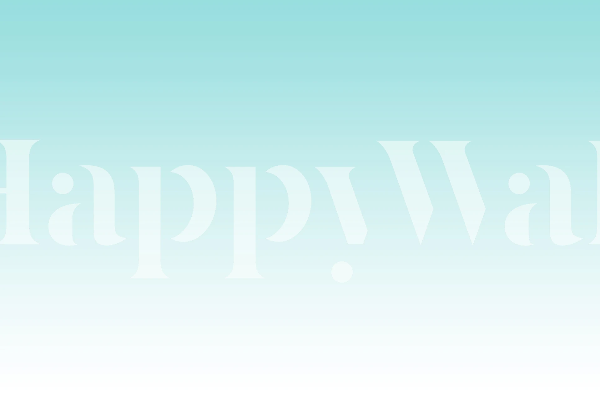 Papier peint dégradé turquoise pastel affiché dans une pièce