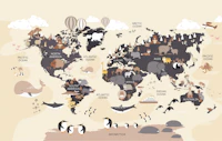 Playroom World Map papiers peint