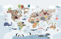 Kids Map of the World papiers peint