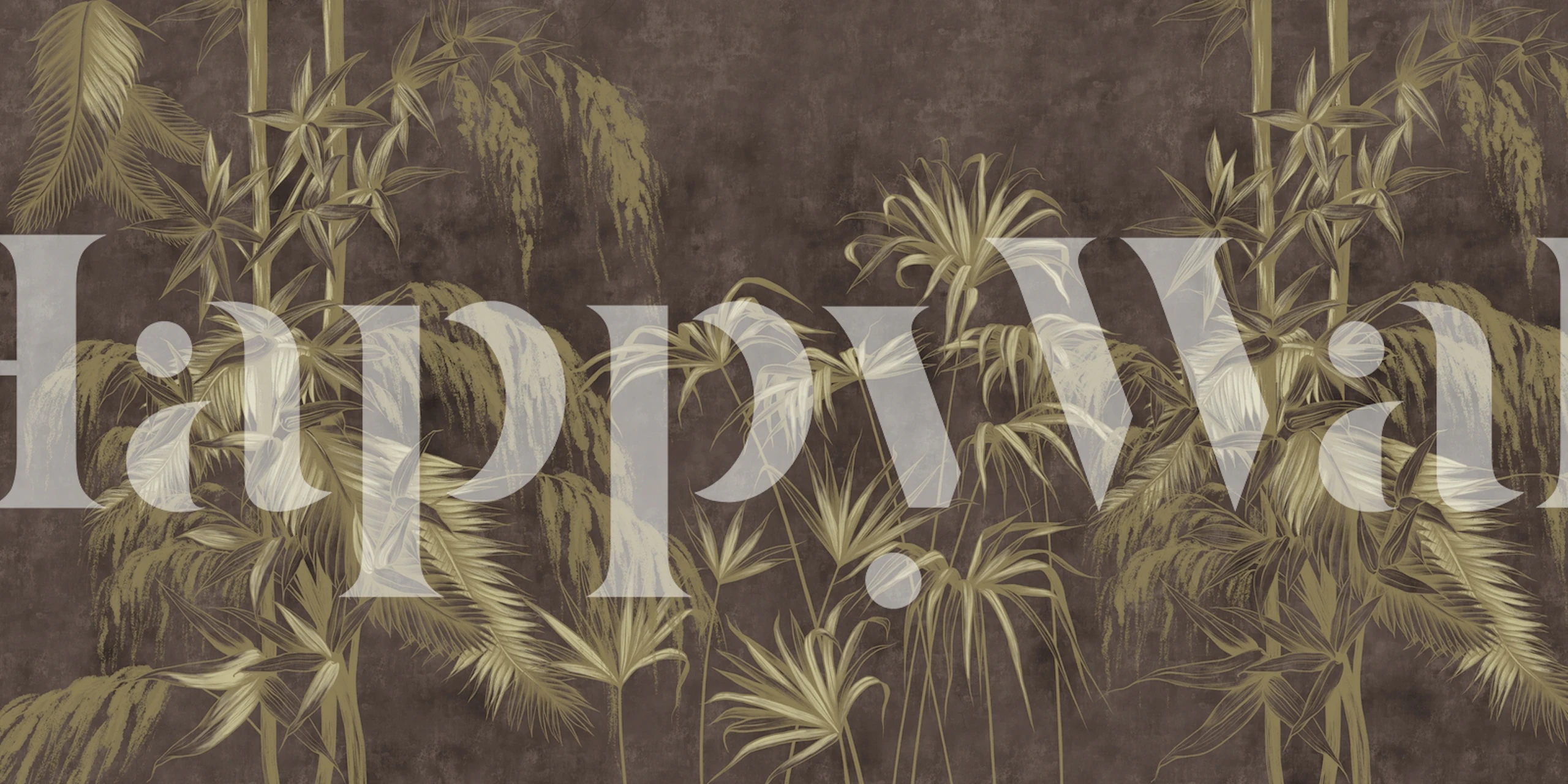 Dark Concrete Jungle wallpaper in room setting