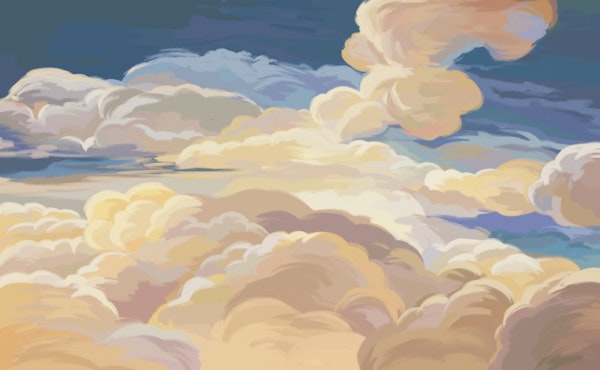 Sunset clouds art