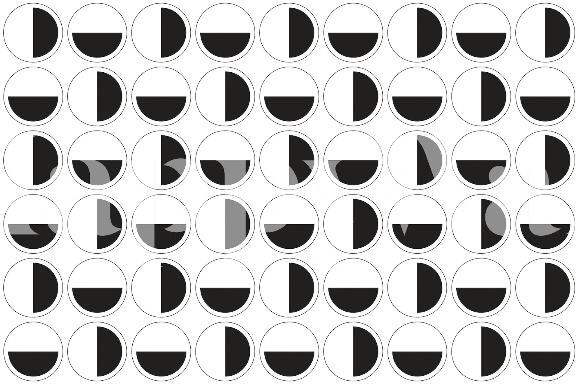 Design della carta da parati Vintage v2 mostrato su una parete